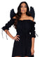 Leg Avenue Golden Sequin Costume Angel Wings