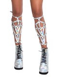 Leg Avenue Iridescent Studded Shin Guards