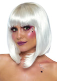 Leg Avenue 13" Pearl Short Natural Bob Costume wig With Bangs