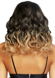 Leg Avenue 18" Curly Ombre Long Center Part Bob Costume Wig