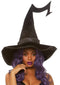 Leg Avenue Bewitched Velvet Witch Hat With Sparkling Trim