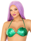 color_green | Mermaid Shell Bra