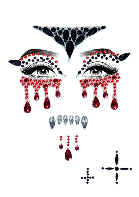 Leg Avenue Vampire Adhesive Face Jewels Sticker Set