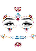 Leg Avenue Day of the Dead Adhesive Face Jewels Sticker Set