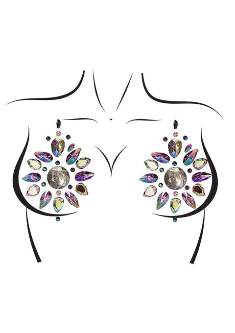 Leg Avenue Cressida Adhesive Nipple Jewels With Glitter Packs