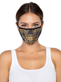Legavenue Gold Foil Skull Face Mask