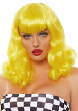 Leg Avenue 16" Retro Bang Curly Bob Costume Wig With Bangs